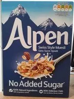 Suhkur ja toitained sees Alpen