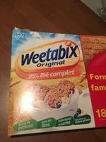 Suhkur ja toitained sees Weetabix