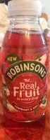 Amount of sugar in Robinsons real fruit rasberry and apple