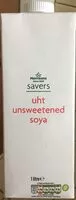 入っている砂糖の量 Uht unsweetened soya