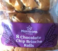Suhkru kogus sees Chocolate Chip Brioche Rolls