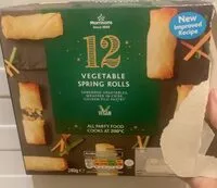 Sokerin määrä sisällä vegetable spring rolls