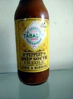 चीनी की मात्रा peppery deep south creole tabasco