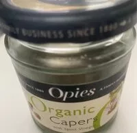 Количество сахара в Organic capers