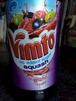 Sugar and nutrients in Vimto