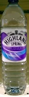 Sugar and nutrients in Highland spring