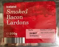 İçindeki şeker miktarı Smoked bacon lardons