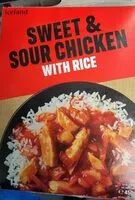 Jumlah gula yang masuk Sweet n sour chicken with rice