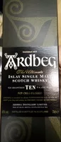 Sugar and nutrients in Ardbeg