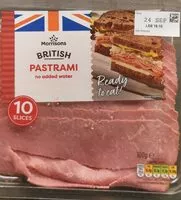 Количество сахара в Pastrami