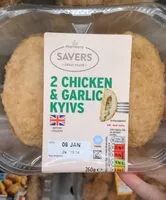 Cantidad de azúcar en Chicken Kievs