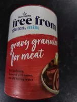 Quantité de sucre dans Gravy granules for meat