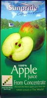 Количество сахара в Apple juice from concentrate