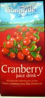 Количество сахара в Jus de cranberry