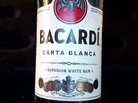 Cantidad de azúcar en Bacardi Carta Blanca