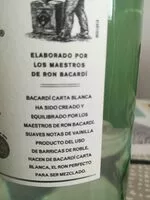 Azúcar y nutrientes en Bacardi