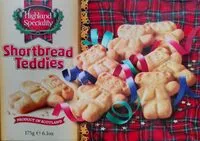 Количество сахара в Shortbread teddies