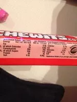 Sugar and nutrients in Chewits