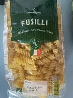 Suhkru kogus sees Fusilli
