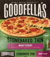 Sokerin määrä sisällä Goodfellas SB thin Meat feast