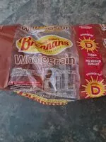 Suhkru kogus sees Wholegrain bread