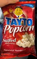 Suhkur ja toitained sees Tayto popcorn