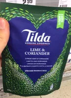 含糖量 Tilda Genuine goodness basmati rice Lime & coriander