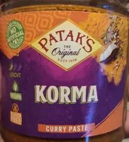 Количество сахара в Korma Curry Paste