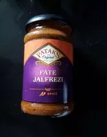 Sugar and nutrients in Pate jalfrezi