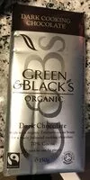 Zuckermenge drin Black's Organic Cooking Dark Chocolate Bar