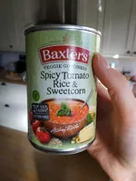 Quantité de sucre dans Spicy tomato rice and sweetcorn soup