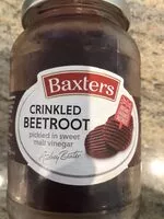 Quantité de sucre dans crinkled beetroot