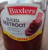 Quantité de sucre dans Sliced beetroot pickled in malt vinegar