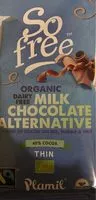 Suhkru kogus sees Organic Dairy Free Milk Chocolate Alternative