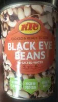 Amount of sugar in Black eye beans