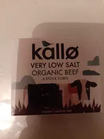 चीनी की मात्रा Kallo very low salt organic beef stock cubes