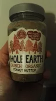 Zuckermenge drin Whole Earth Crunchy Organic Peanut butter