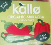 चीनी की मात्रा Kallo Organic Sriracha 6 Stock Cubes 66 g