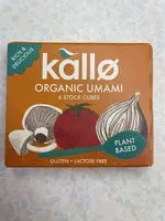 चीनी की मात्रा Kallo organic umami