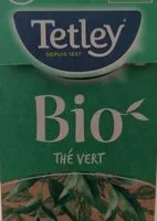 İçindeki şeker miktarı Tetley Bio thé vert