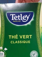İçindeki şeker miktarı Tetley The Vert Tir Press Boite De 55 Sachets