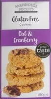 Suhkru kogus sees Gluten free cookies - oat and cranberry