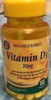 Cantidad de azúcar en Vitamin D3