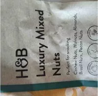 Cantidad de azúcar en Luxury Mixed Nuts