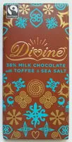 चीनी की मात्रा 38% Milk Chocolate with Toffee & Sea Salt