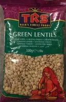 Количество сахара в Green lentils
