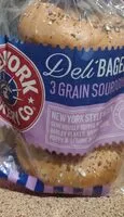 चीनी की मात्रा New York deli bagels 3 grains sourdough