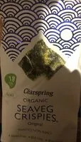 Sokerin määrä sisällä Organic Seaveg Crispies Original Toasted Nori Snack 3 x