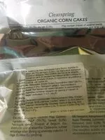 Sokerin määrä sisällä organic corn cake