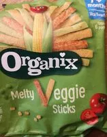 Sucre et nutriments contenus dans Organix